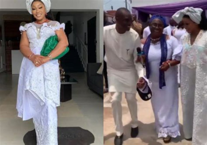
Actress, Rita Dominic And Hubby, Fidelis Hold First Memorial Service For Late Mum 