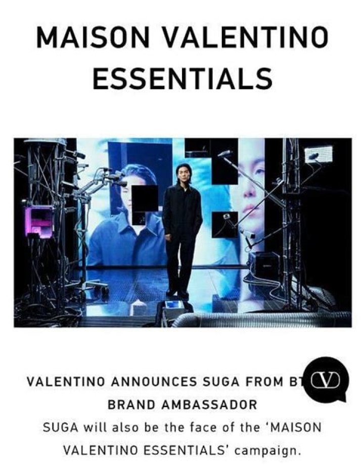 
BTS SUGA becomes latest brand ambassador for Italian luxury fashion brand Valentino 