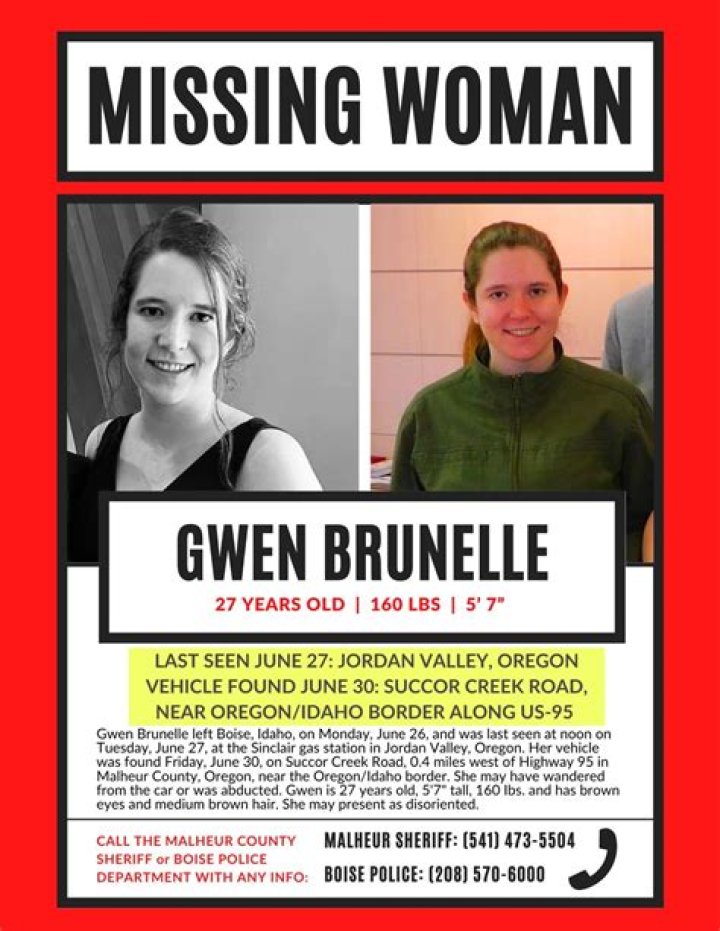 
Gwen Brunelle Missing | Last Seen In Jordan Valley, Oregon 