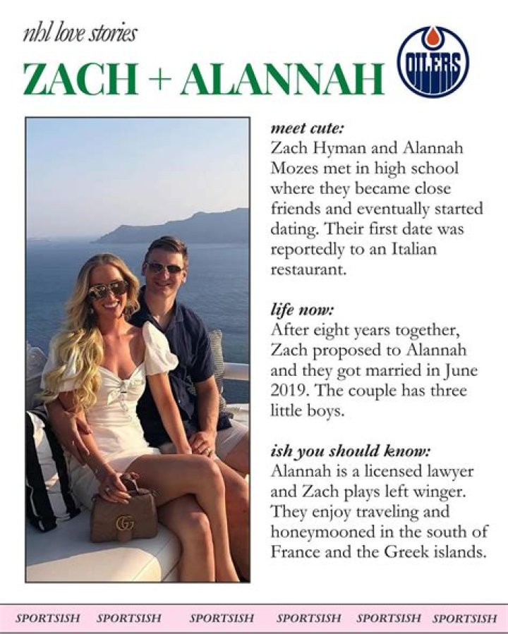 
Meet Zach Hyman Wife Alannah Mozes, Baby Theo Hyman & Bennett Ashton Hyman 