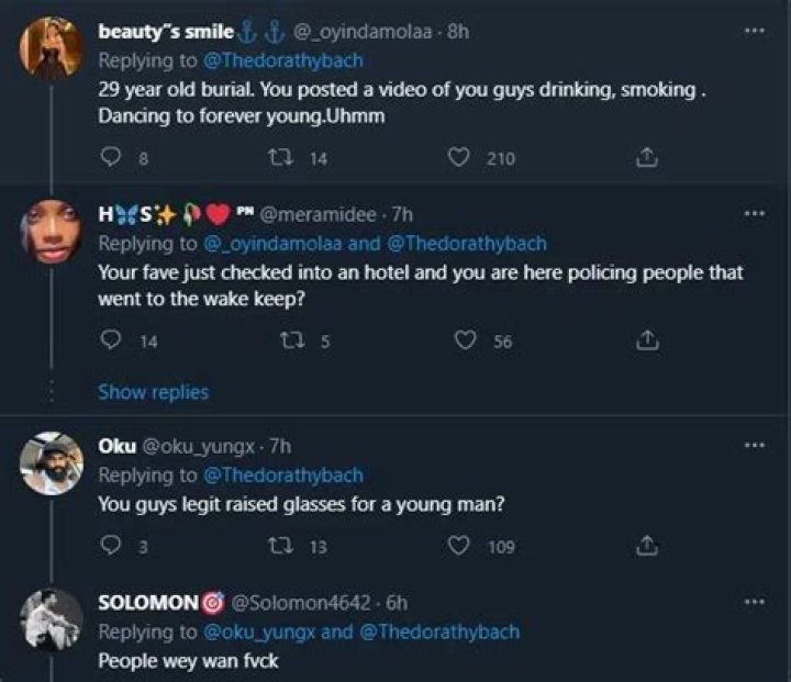 
“This Is So Insensitive”— Reactions Trail BBNaija’s Stars ‘Distasteful’ Actions At Rico Swavey’s Candlelight Procession 