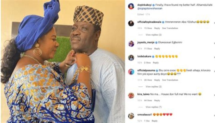 
“We don’t want you, our house is already full” Doyin Kukoyi’s marriage proposal to Taiwo Hassan turned down by his family 