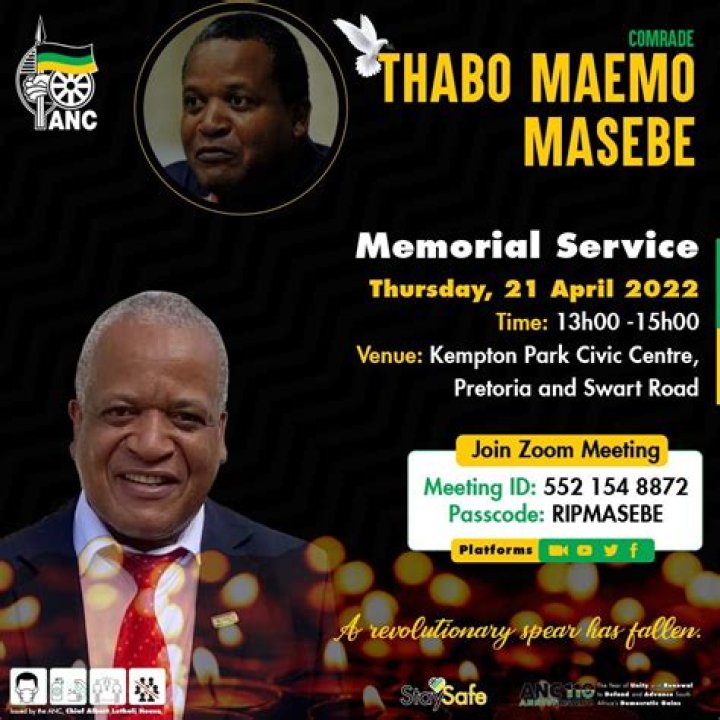 
What Happened To Thabo Masebe? Twitter Floods With Tribute Post 